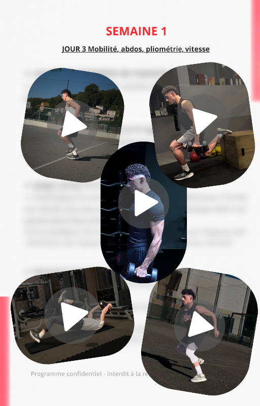 Programme FULL BODY ATHLETIQUE avec ET sans matériel